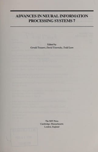 Advances in neural information processing systems