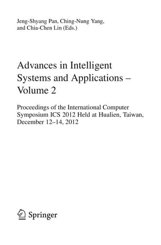 Advances in Intelligent Systems and Applications - Volume 2