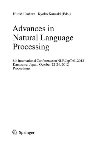 Advances in Natural Language Processing