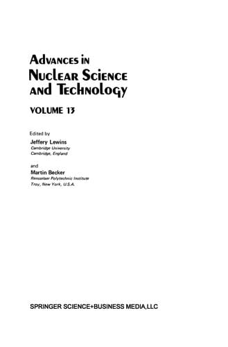 Advances in Nuclear Science and Technology