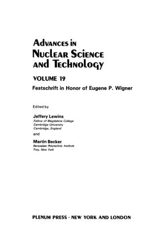 Advances in Nuclear Science and Technology