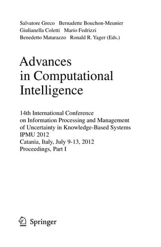 Advances on Computational Intelligence