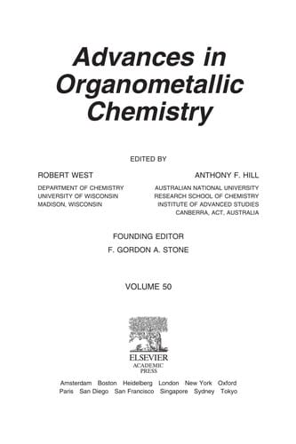 Advances in Organometallic Chemistry