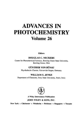 Advances in photochemistry