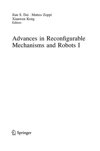 Advances in Reconfigurable Mechanisms and Robots I