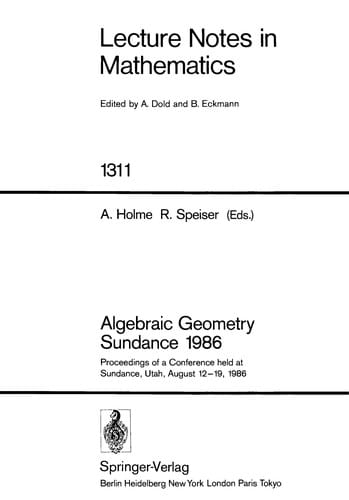 Algebraic geometry