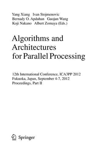 Algorithms and Architectures for Parallel Processing