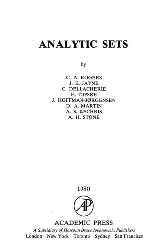 Analytic sets
