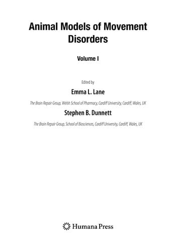 Animal models of movement disorders
