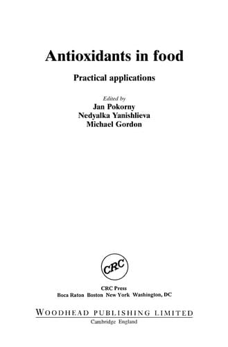 Antioxidants in food