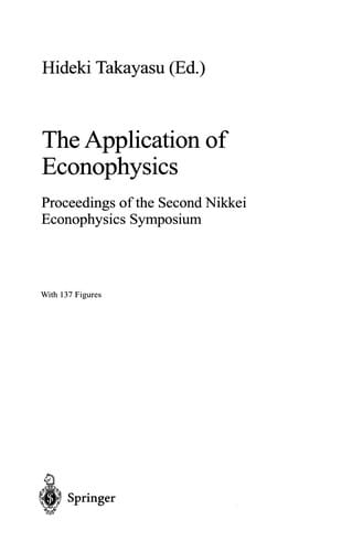 The Application of Econophysics