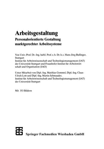 Arbeitsgestaltung