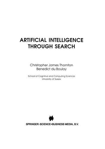 Artificial Intelligence Through Search