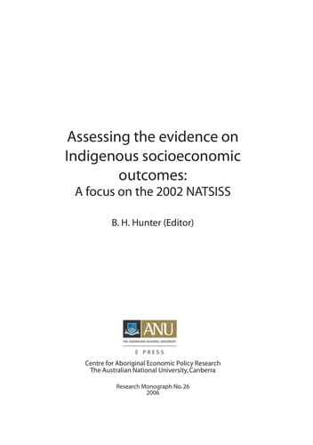 Assessing the evidence on Indigenous socioeconomic outcomes