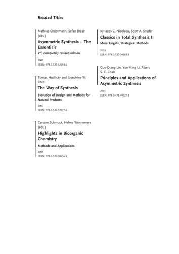 Asymmetric synthesis
