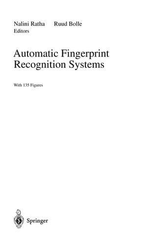 Automatic fingerprint recognition systems