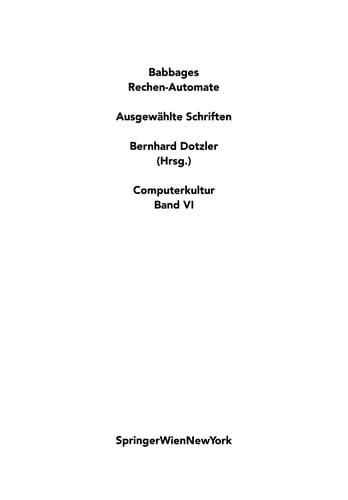 Babbages Rechen-Automate