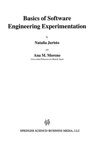 Basics of Software Engineering Experimentation