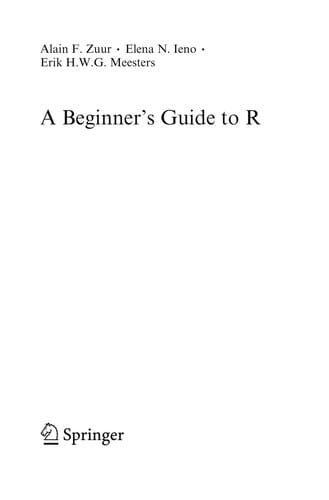 A Beginner's Guide to R