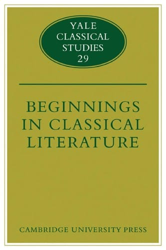Beginnings in classical literature