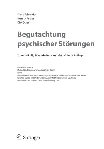Begutachtung psychischer Sto rungen