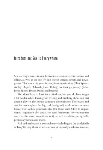 Best sex writing 2009