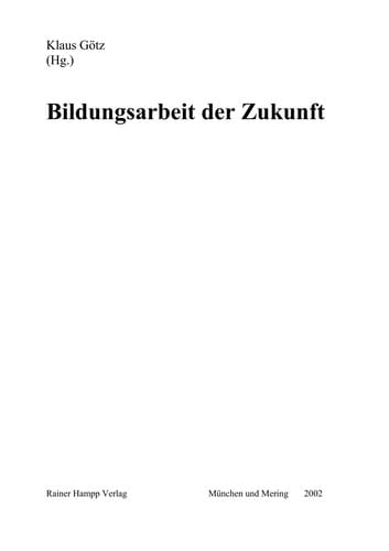 Bildungsarbeit der Zukunft