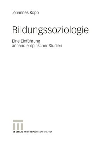 Bildungssoziologie