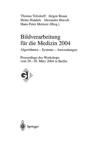 Bildverarbeitung für die Medizin 2004