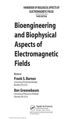 Handbook of biological effects of electromagnetic fields