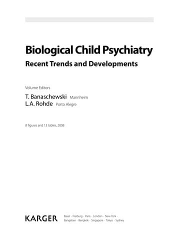 Biological child psychiatry