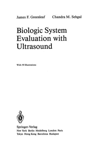 Biologic System Evaluation with Ultrasound