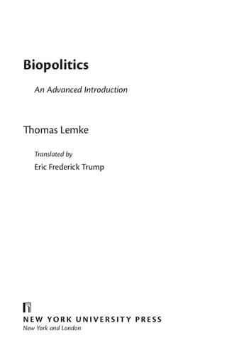 Biopolitics