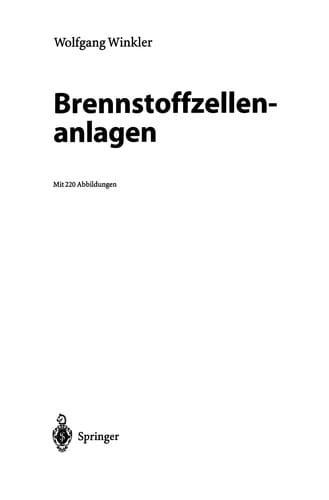 Brennstoffzellenanlagen