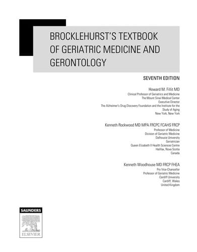 Brocklehurst's textbook of geriatric medicine and gerontology