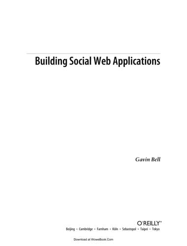 Building social web applications