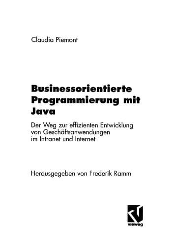 Businessorientierte Programmierung mit Java