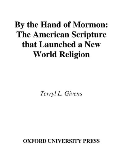 By the hand of Mormon