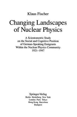 Changing Landscapes of Nuclear Physics