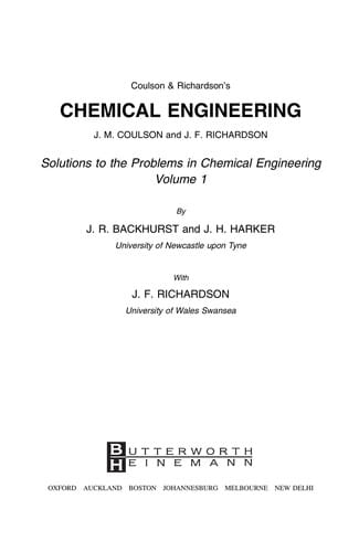 Coulson & Richardson's chemical engineering