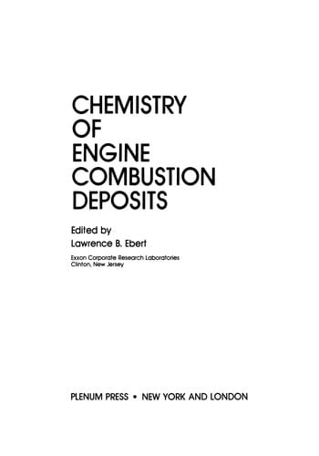 Chemistry of Engine Combustion Deposits