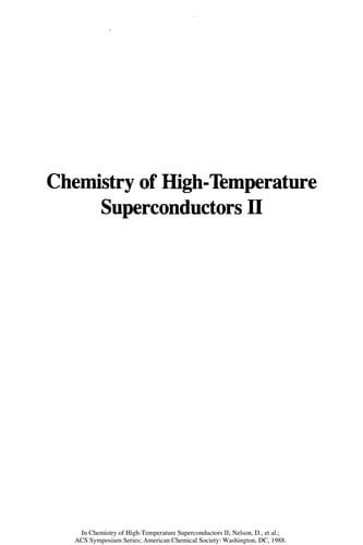 Chemistry of high-temperature superconductors II