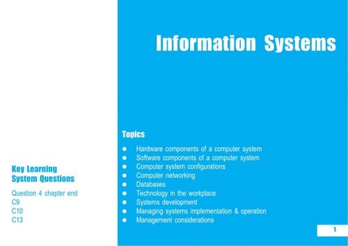 CIMA Revision Cards Organisational Management and Information Systems