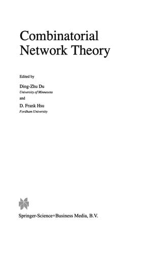 Combinatorial Network Theory