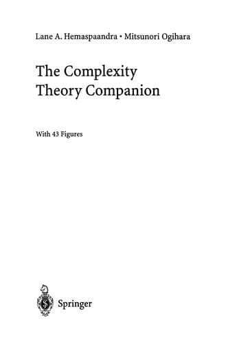 The Complexity Theory Companion