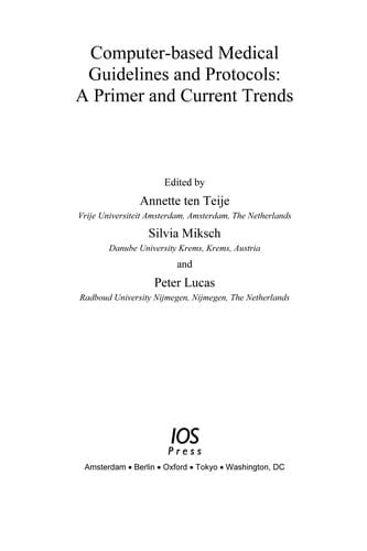 Computer-based medical guidelines and protocols