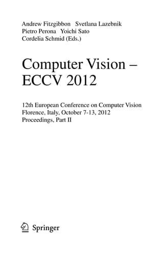 Computer Vision – ECCV 2012