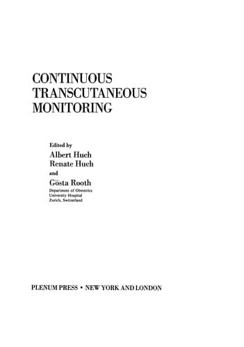 Continuous Transcutaneous Monitoring