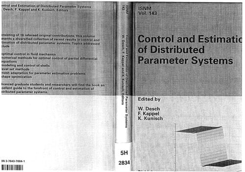 Estimation and control of distributed parameter systems