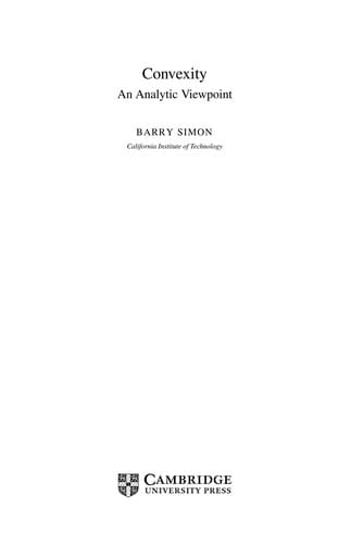 Convexity